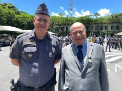 Provedor Ariovaldo Feliciano recebe medalha do Centenário do 6º Batalhão da Polícia Militar